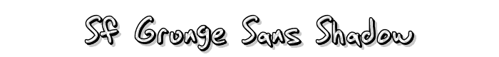 SF Grunge Sans Shadow font